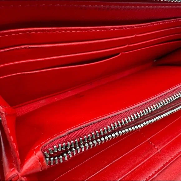 Christian Louboutin Blush zip around Studded Wallet
